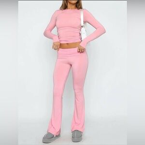 3 Lounge wear sets black, pink, gray